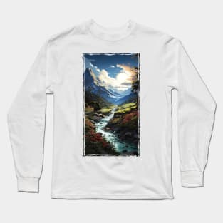 STUNNING NATURE PIXELS Long Sleeve T-Shirt